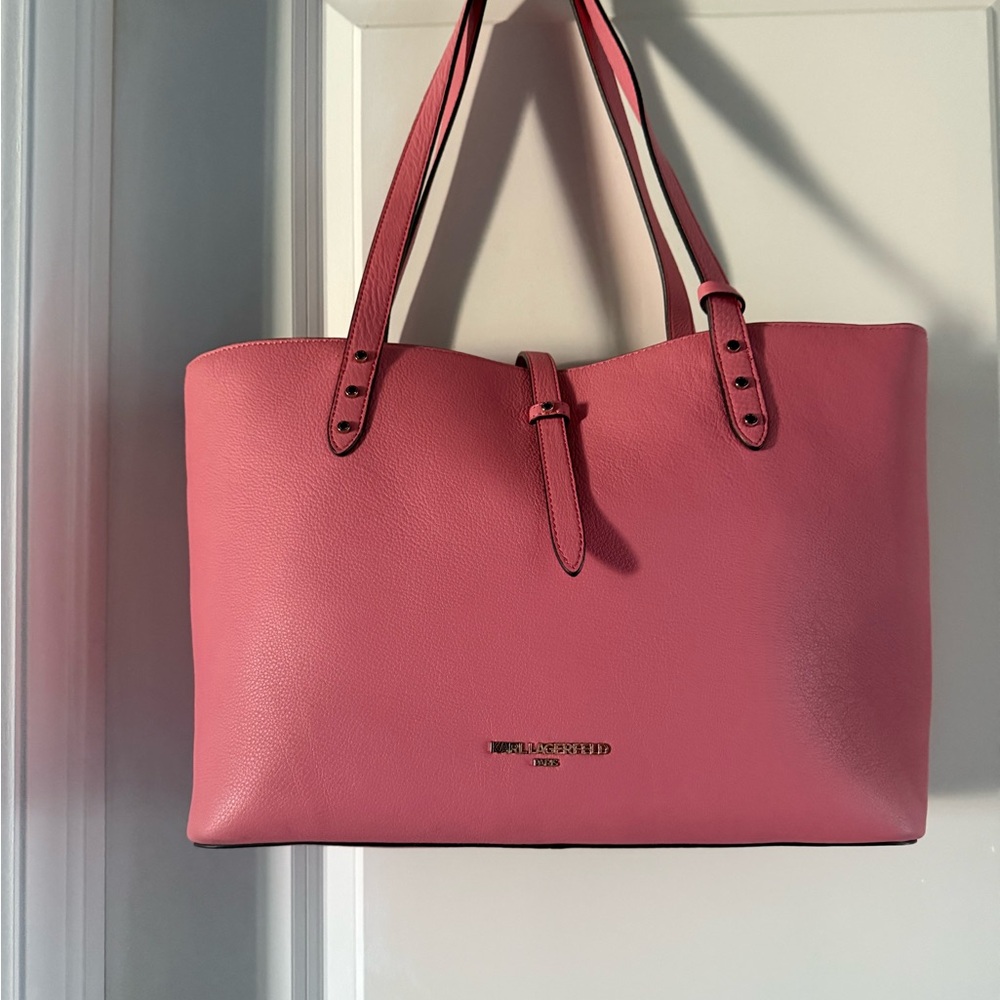 Karl Lagerfeld Rose Pink Tote